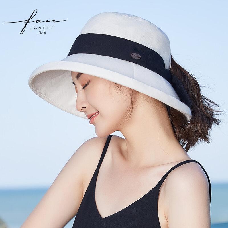 Hat Female Summer Fisherman Hat Korean Style Fashionable All-Match Sun Hat UV-Proof Big Edge Sun Protection Hat Japanese Sun Hat
