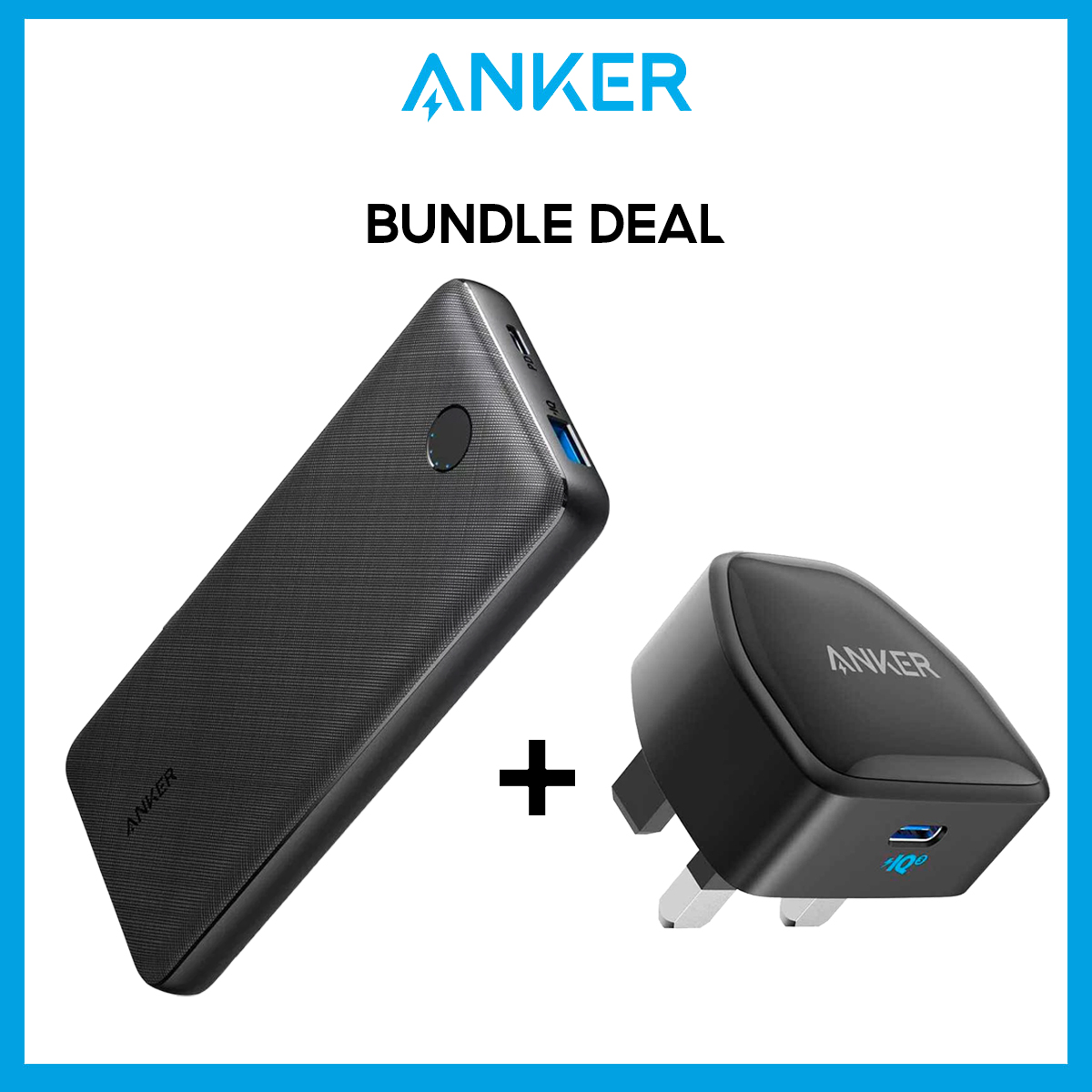 [Bundle Set] Anker PowerCore Essential PD 20000mah Powerbank + Anker PowerPort III Nano 20W Charger