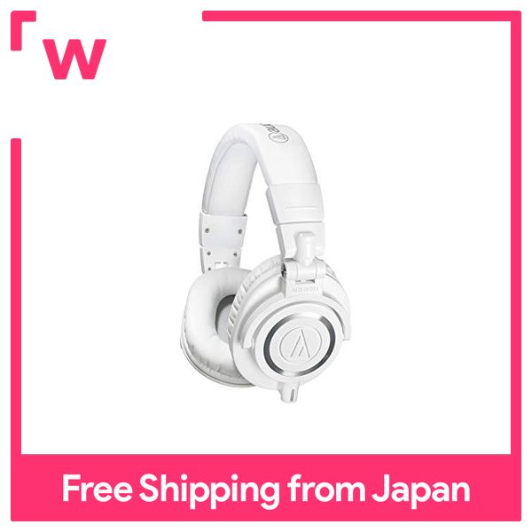 audio-technica Audio Technica Professional Monitor Headphones ATH-M50xWH white studio recording / mixing / DJ / track Making