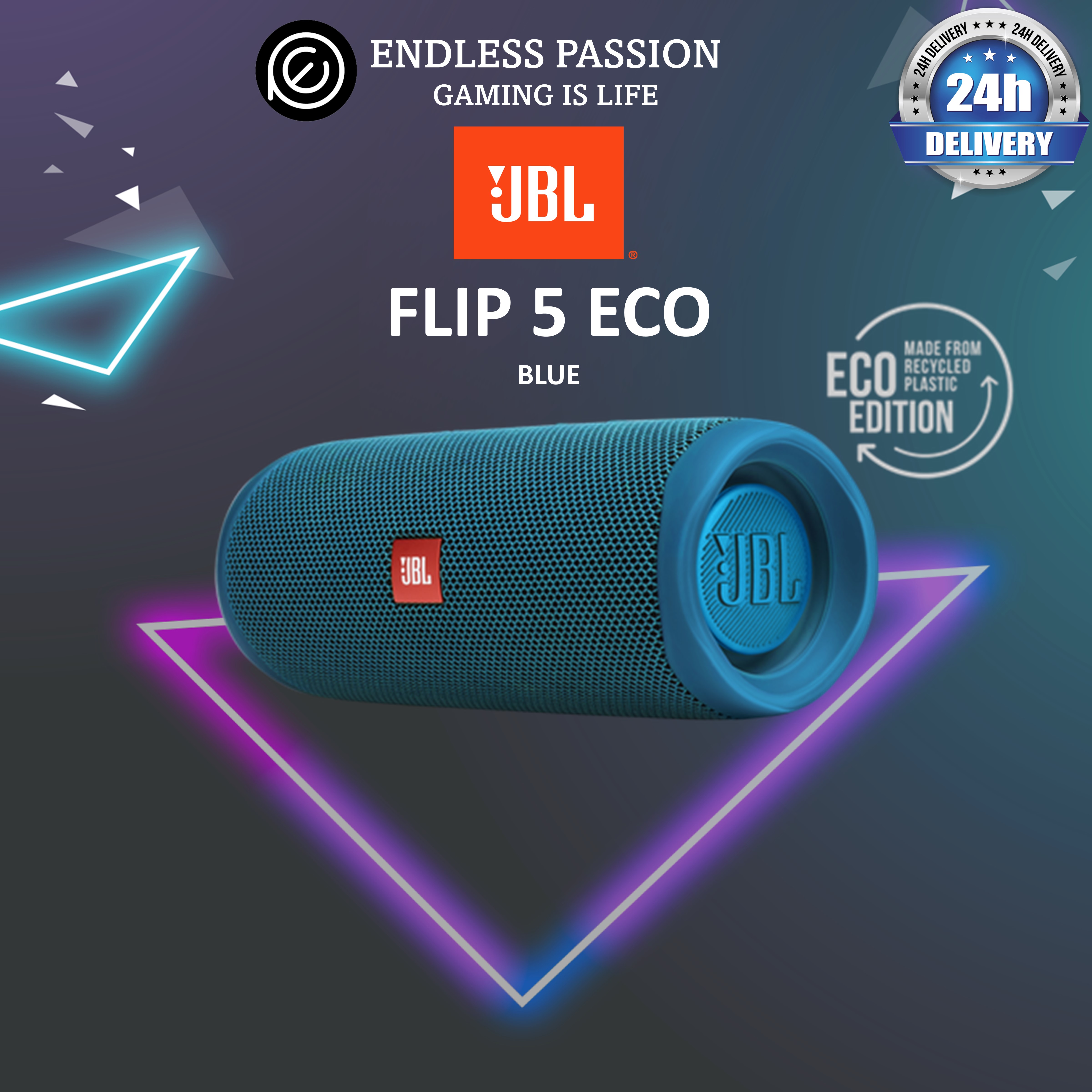JBL Flip 5 Eco Edition - Portable Waterproof Bluetooth Speaker
