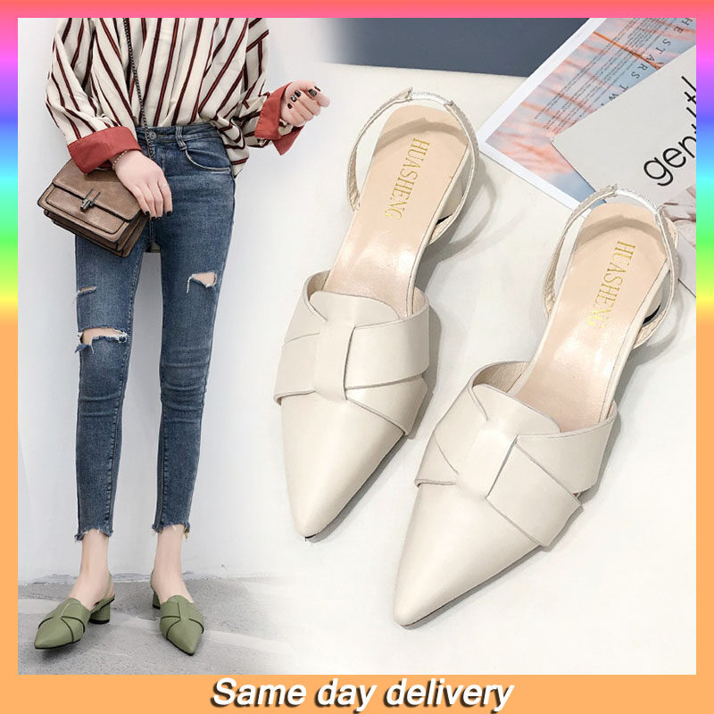 Women's Korean Fashion Girl High Heels Roman Sandals
