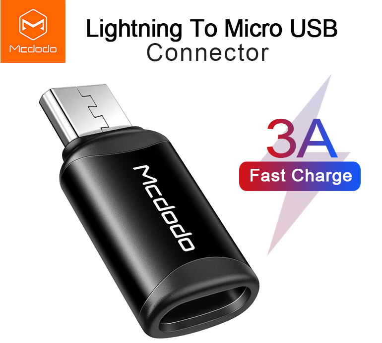 Mcdodo OTG Cable Adapter for iPhone Lightning to Type c Portable Micro USB to Type C Fast Charging Converter
