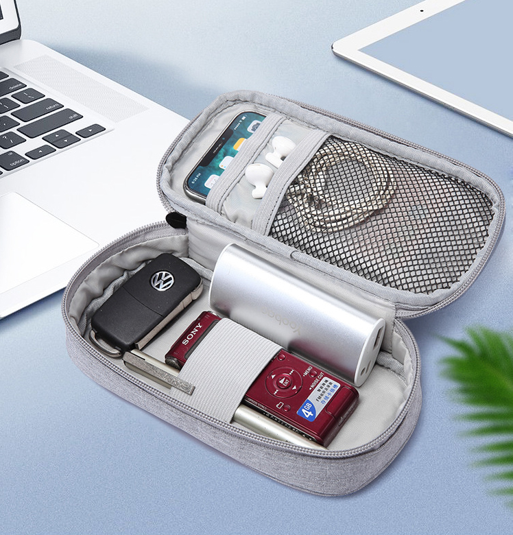 Digital Accessories Storage Pouch Clutch Bags Power Bank Mobile Phone Headset Data Cable Organizer Portable