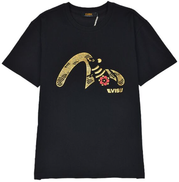 [EVISU KOREA] Oriental pattern loose short sleeve