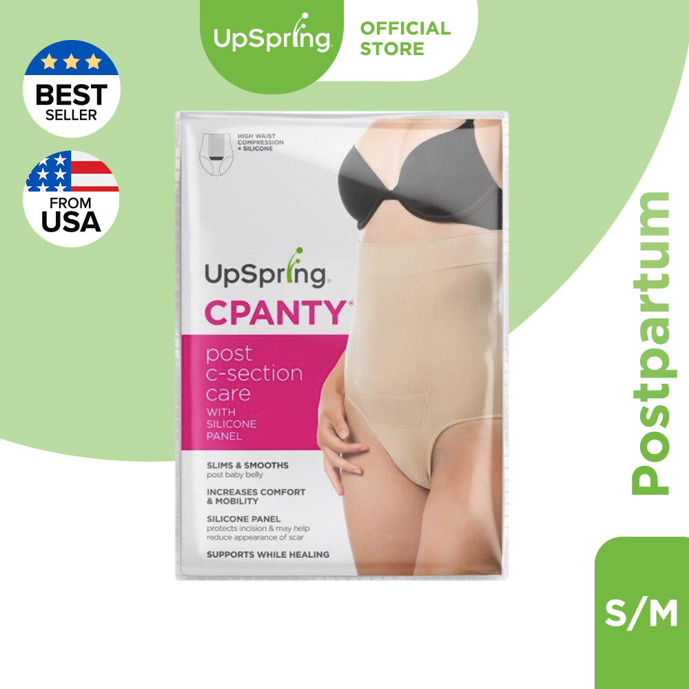 Upspring C-Panty C-Section Recovery Panty, High Waist Postpartum Compression Underwear, (S/M, L/XL), 1 Count