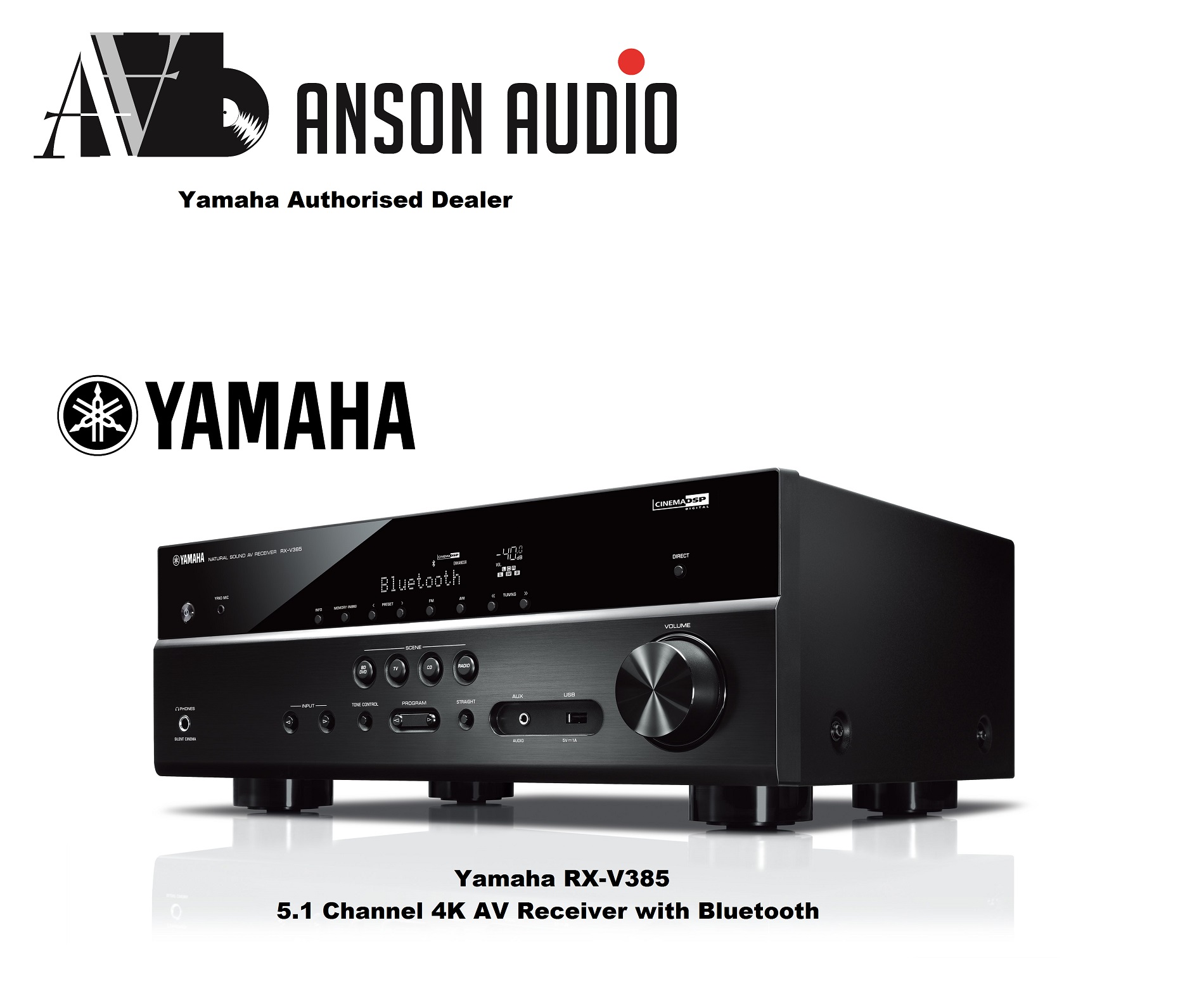 Yamaha RX-V385 5.1-Channel A/V Receiver (Black)